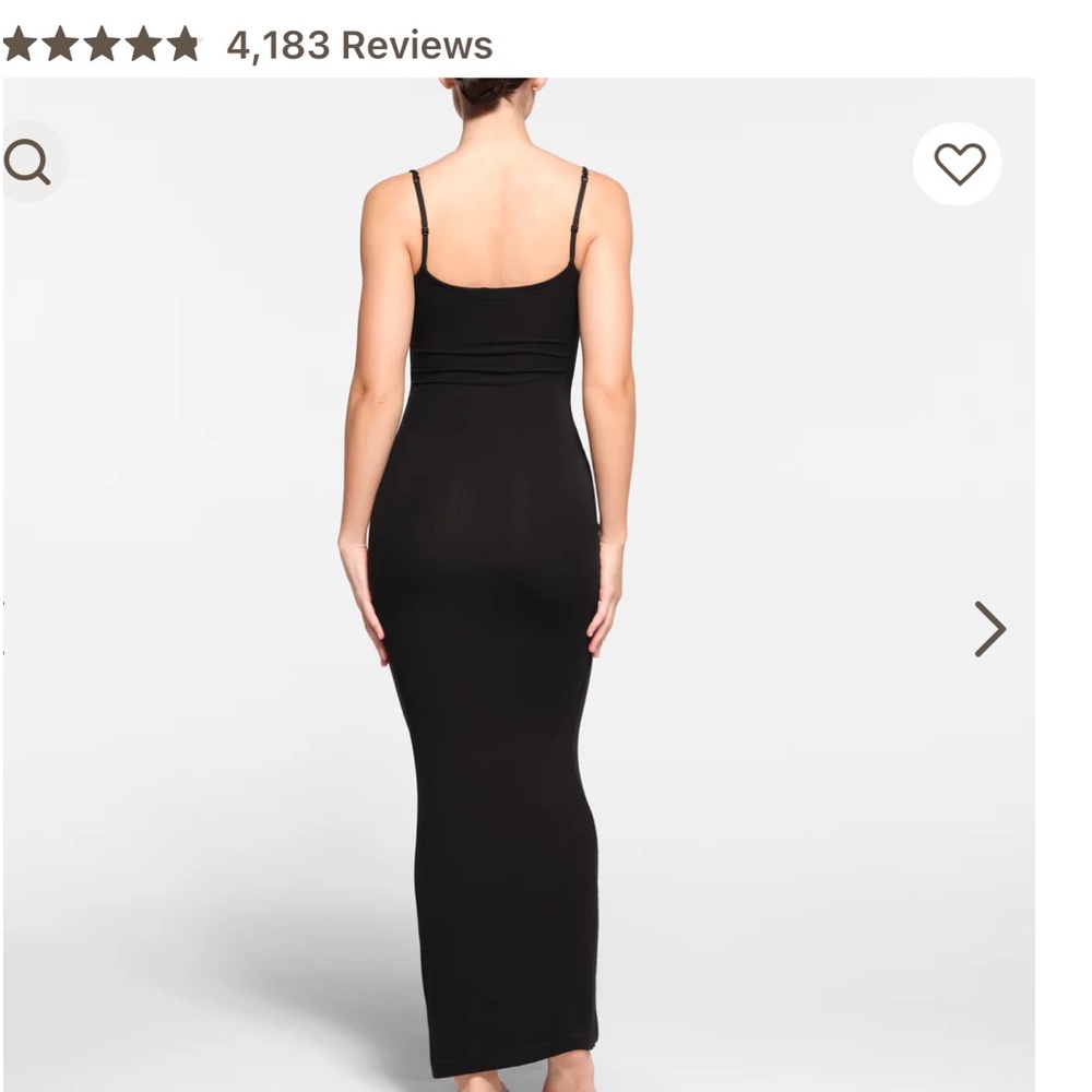 SKIMS SOFT LOUNGE LONG SLIP DRESS - Picture 3 of 11